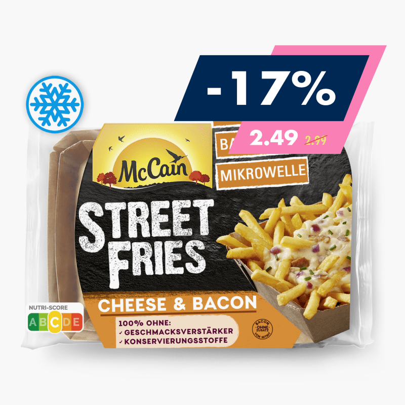 McCain Street Fries Cheese & Bacon 300g