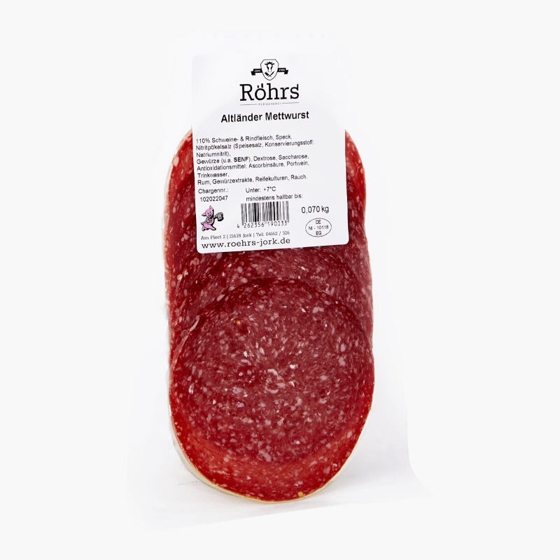 Rügenwalder Schinken Zwiebel Mettwurst 100g order online! | Flink