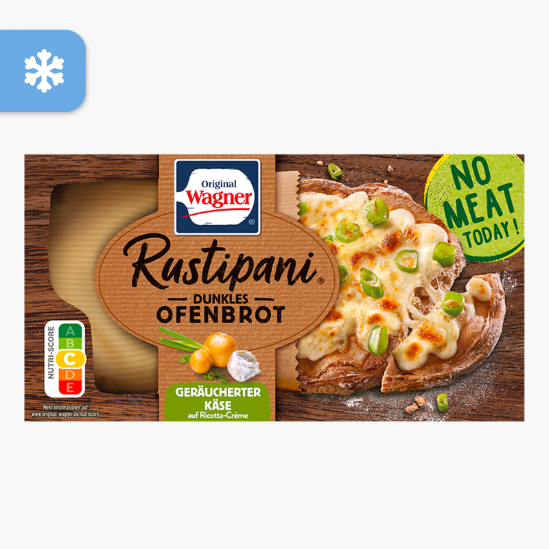 Original Wagner Rustipani Dunkles Ofenbrot Geräucherter Käse 175g