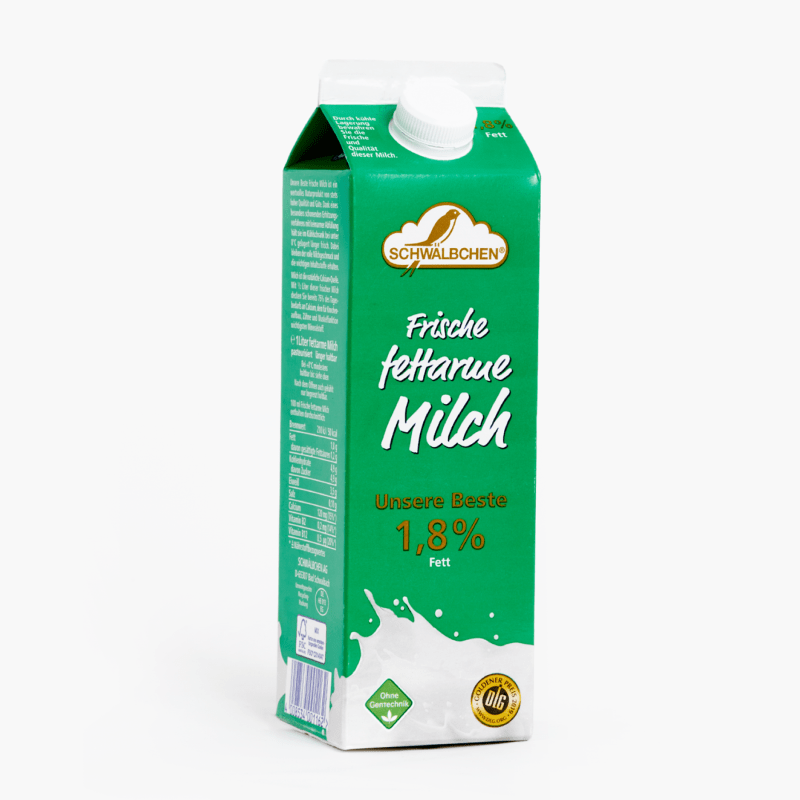 Schwälbchen Frische Milch 1,8 % 1l