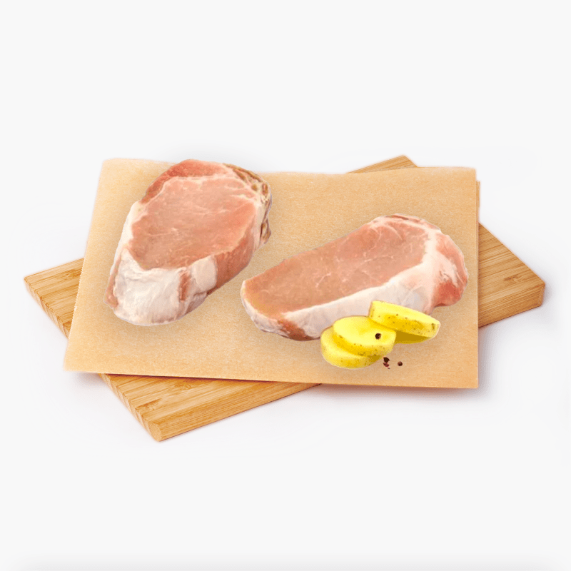 2 Côtes de porc sans os Label Rouge - Reflets De France (300g)