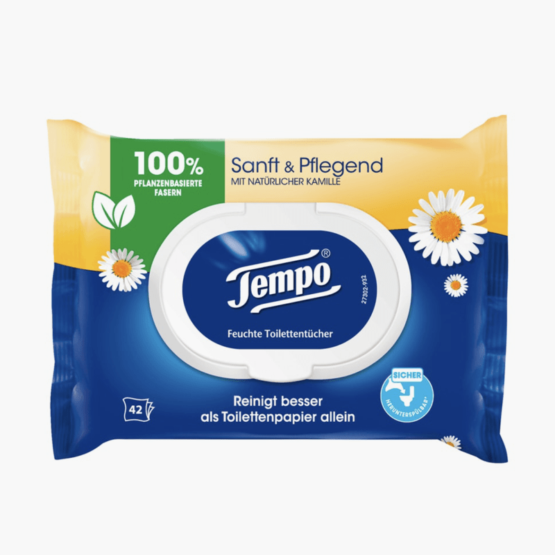 Tempo Feuchtes Toilettenpapier Sanft & Pflegend 42 Stk.