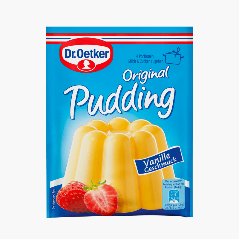 Dr. Oetker Puddingpulver Vanille Geschmack 3er Pack