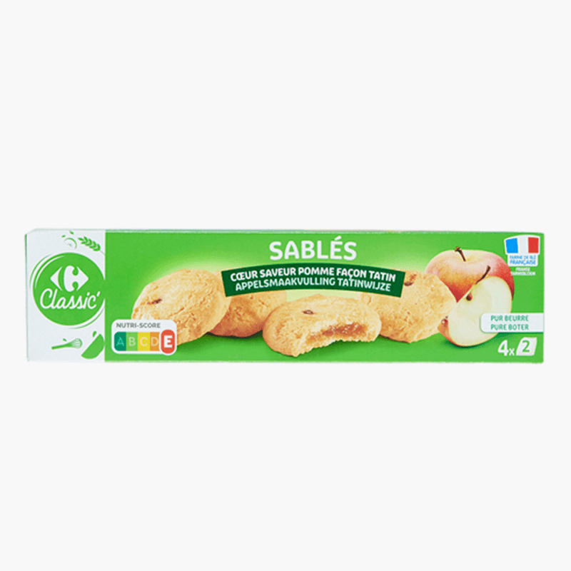 Carrefour - Sablés coeur pomme façon tatin (100g)