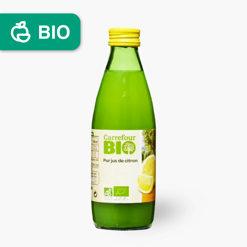 Carrefour Bio - Jus de citron bio pur jus (25cl)