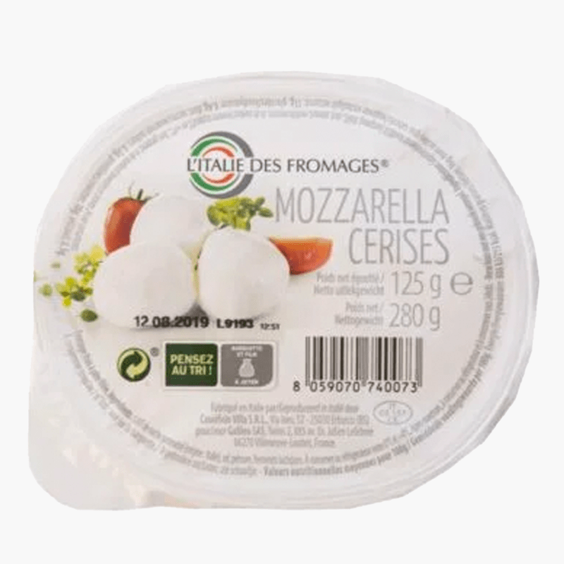 Mozzarella Cerises - L'Italie des Fromages (125g)