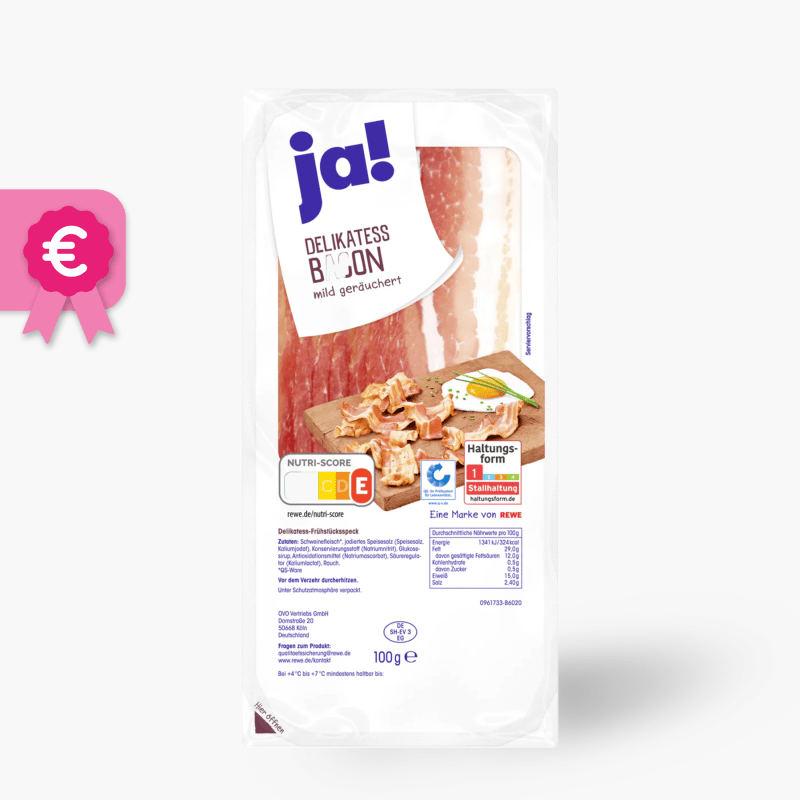 Ja! Delikatess-Bacon 100g