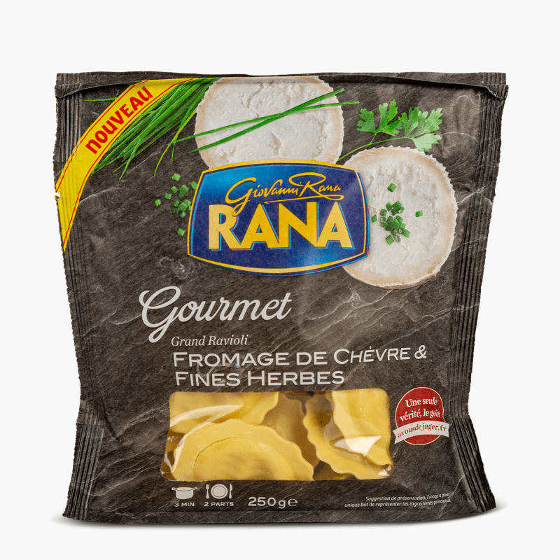 Rana - Grand ravioli chèvre fines herbes (250g)