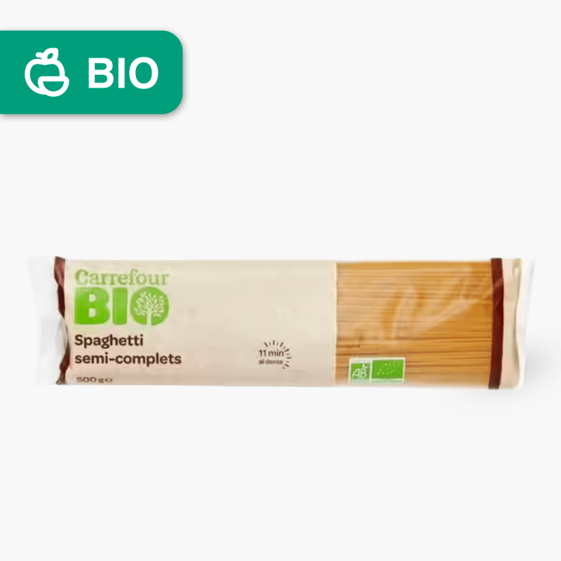 Carrefour Bio - Spaghetti semi-complets (500g)