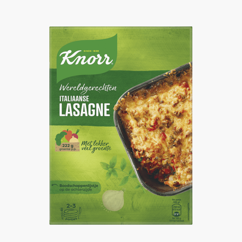 Knorr Wereldgerechten Lasagne Bolognese 191g