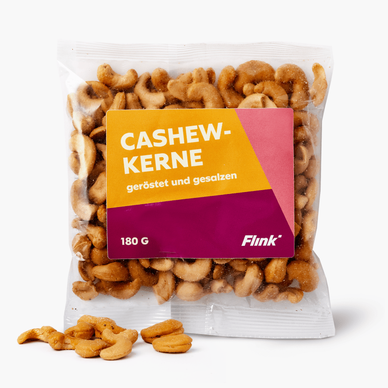 Flink Cashewkerne geröstet und gesalzen 180g