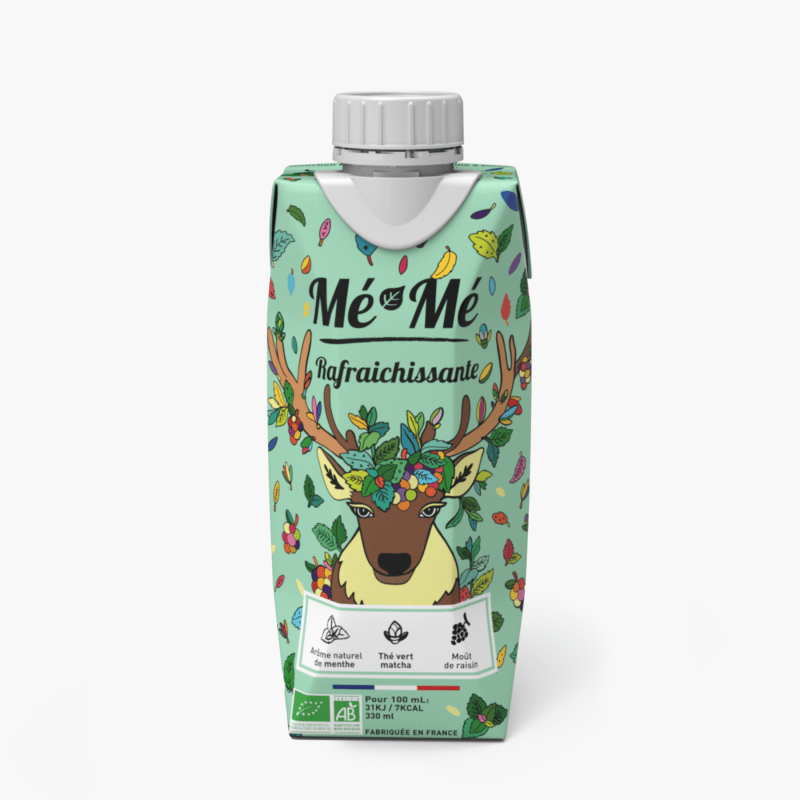 Mé-Mé - Rafraichissante bio - Arôme de menthe & thé matcha (33cl)