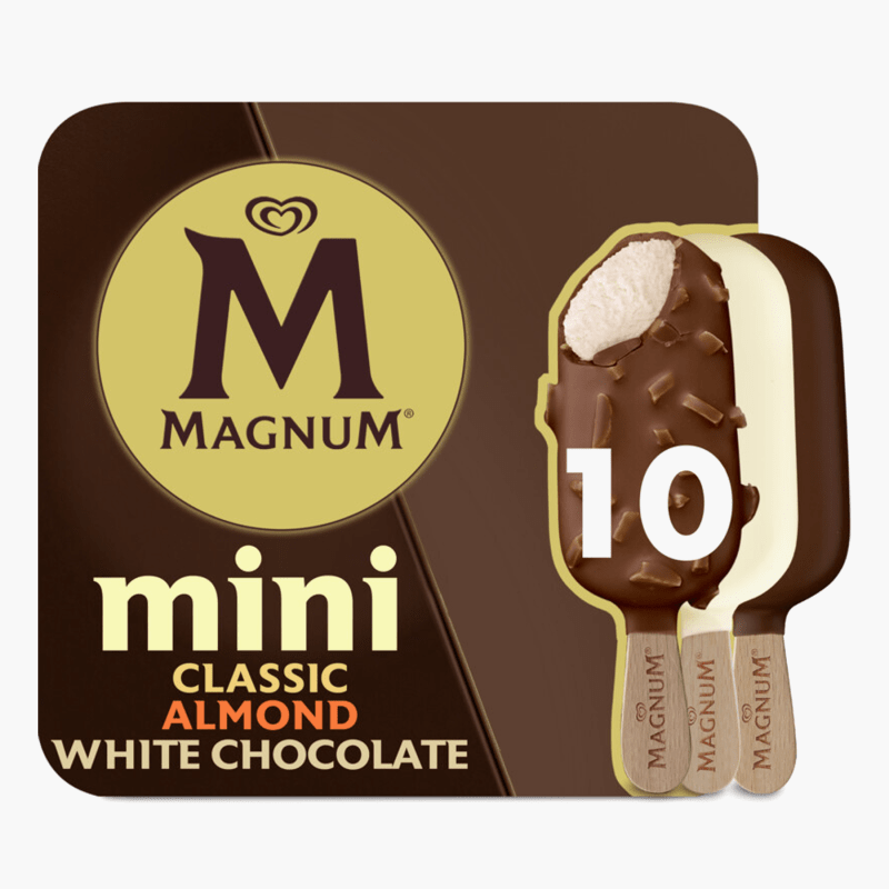 Magnum Mini classic Almond white 10 st.