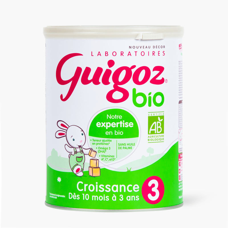 Guigoz Bio 3ème âge - Lait infantile en poudre dès 12 mois (800g)