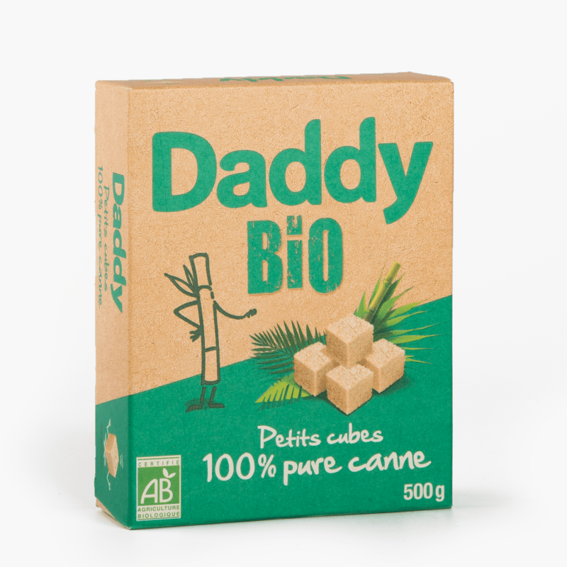 Daddy - Petits cubes pure de canne Bio (500g)