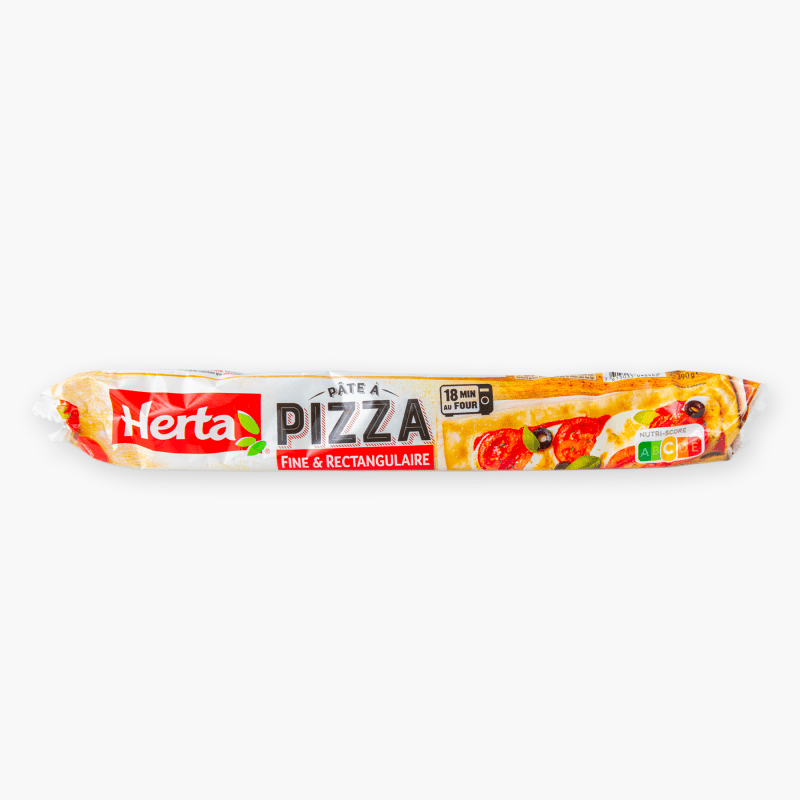 Herta - Pâte à pizza rectangulaire fine (390g)