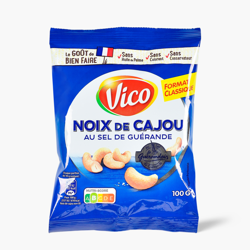 Vico - Noix de cajou grillées à sec (100g)