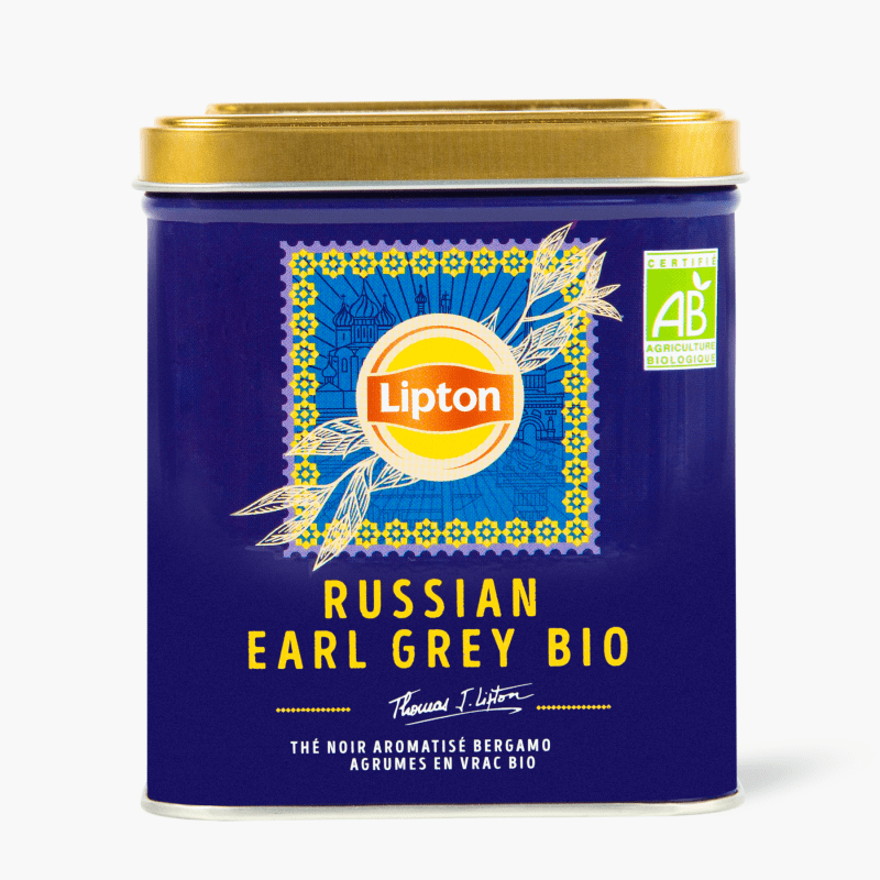 Lipton - Thé noir Russian Earl Grey Bio (150g)