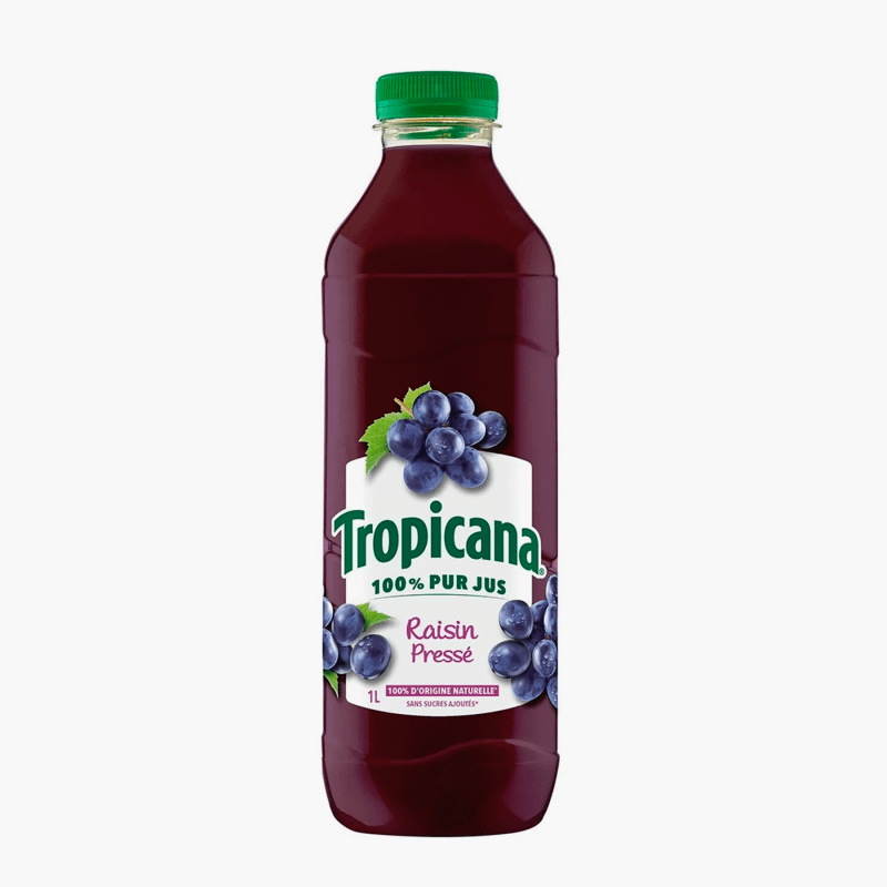 Tropicana - Jus de raisin 100% pur jus sans sucres ajoutés (1l)