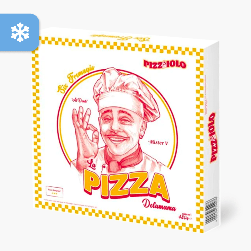 Pizza Delamama - 6 fromages Pizzaiolo Mister V (480g)