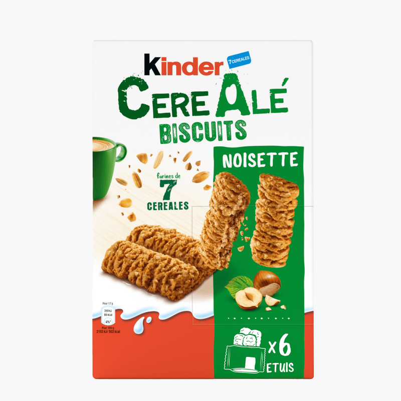 Kinder Cerealé - Barres noisettes (204g)