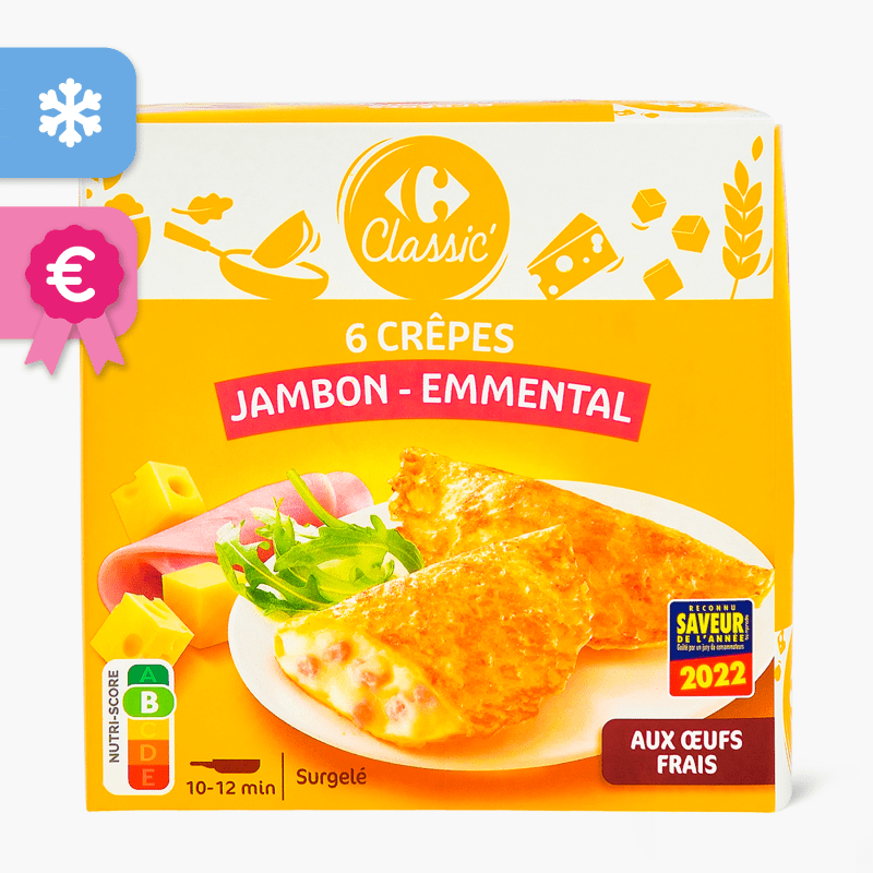 Carrefour - Crêpes jambon emmental (300g)