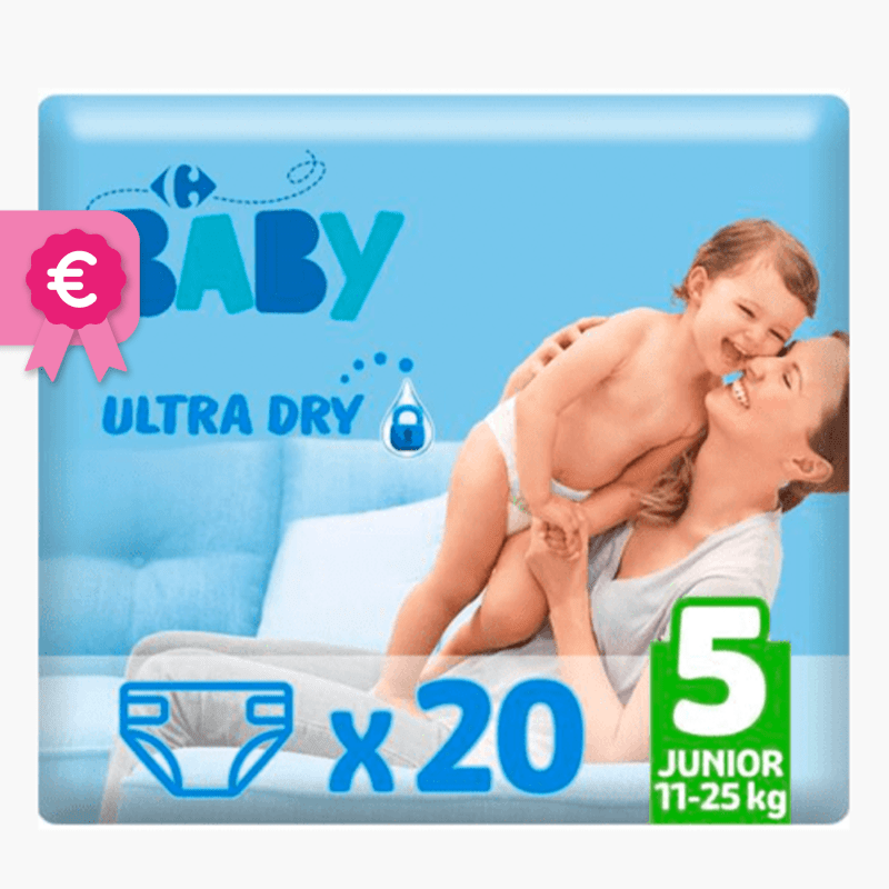 T5 Carrefour - Couches bébé 11-25kg (x20)