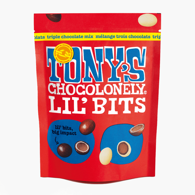 Tony's Chocolonely Chocolade Lil Bits Triple Chocolate Mix 120g