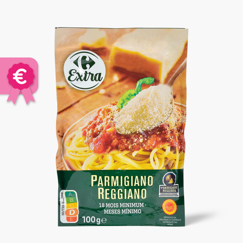 Parmigiano Reggiano râpé AOP - Carrefour (100g)