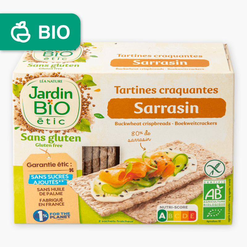 Jardin Bio - Tartines Sarrasin Sans Gluten Bio (150g)