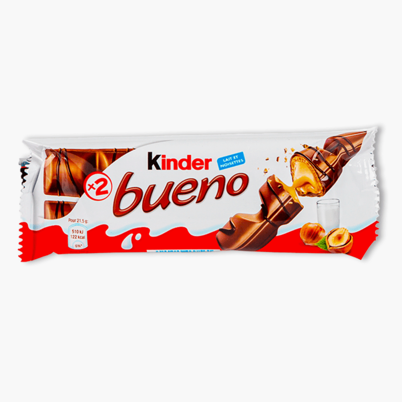 Kinder Bueno -  Barres chocolatées lait et noisette (43g)