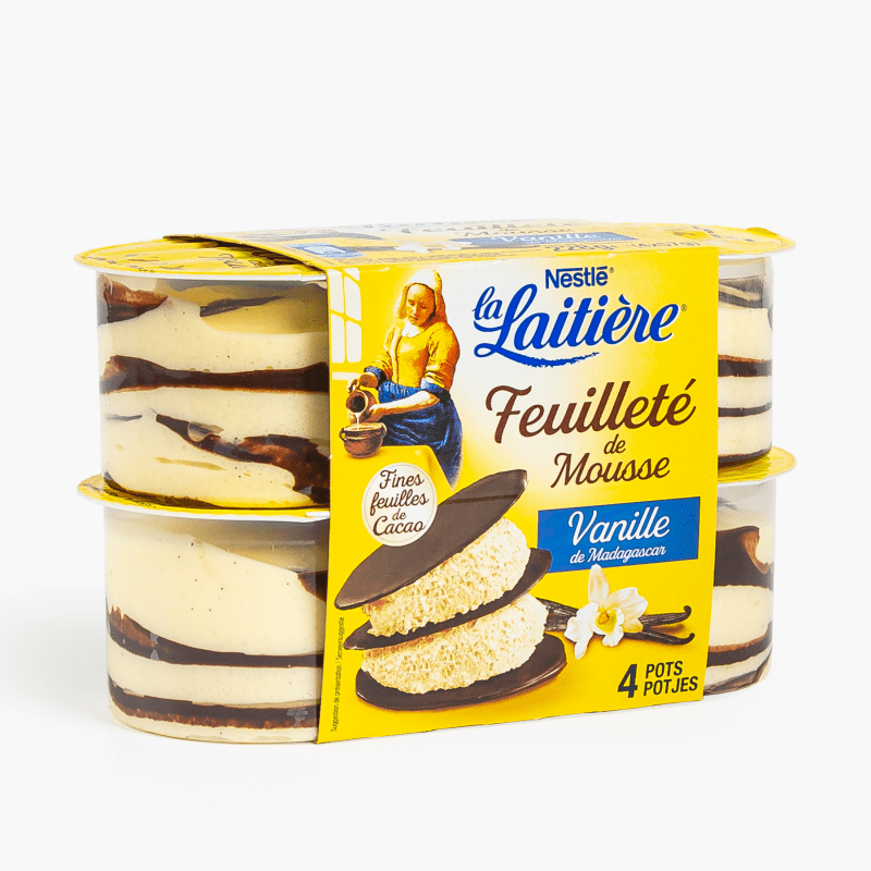 Nestlé - Feuilleté de mousse à la vanille (4x120ml)