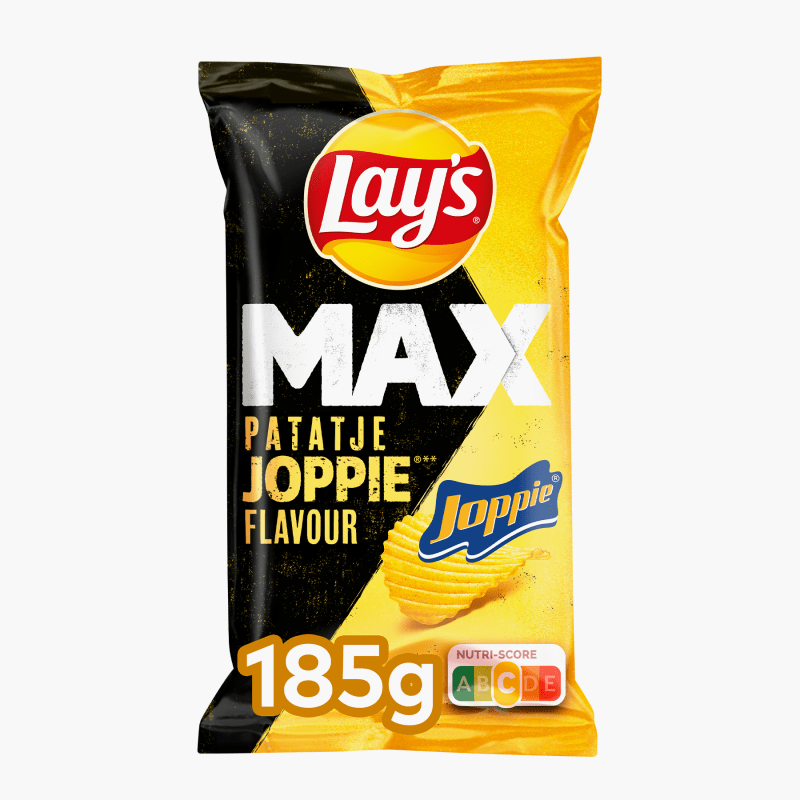 Lay's Max Patatje Joppie Ribbel Chips 185g