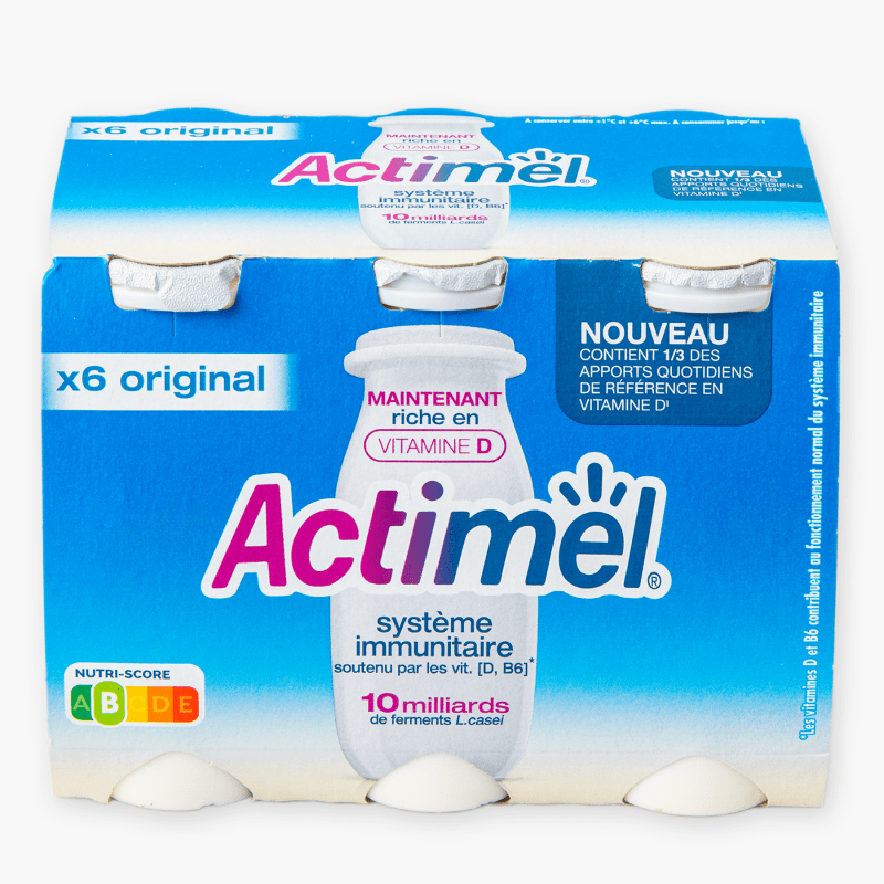 Actimel - Yaourt à boire nature (6x100g)