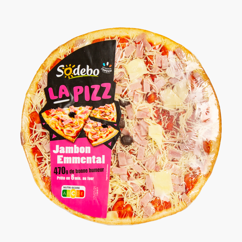 Sodebo - La pizz' jambon emmental (470g)