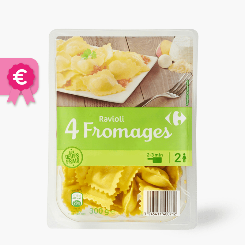 Carrefour - Ravioli 4 fromages (300g)