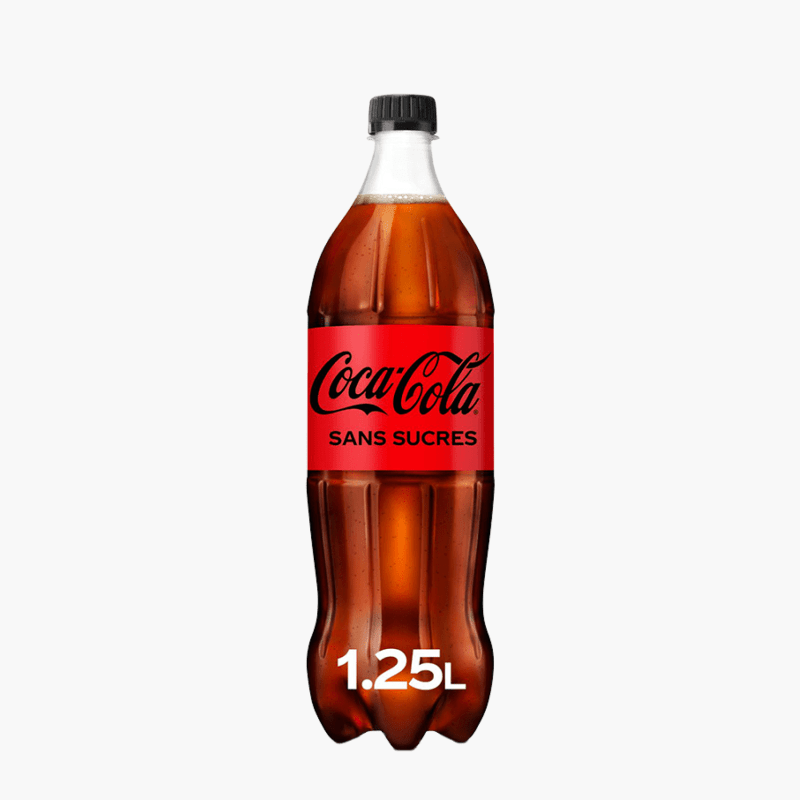 Coca-Cola - Sans sucres (1,25l)