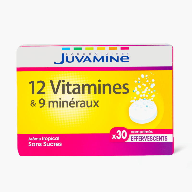 Juvamine - Compléments alimentaire 12 vitamines et 9 minéraux (x30)