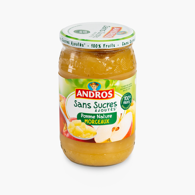 Andros - Compote de pommes avec morceaux (695g)