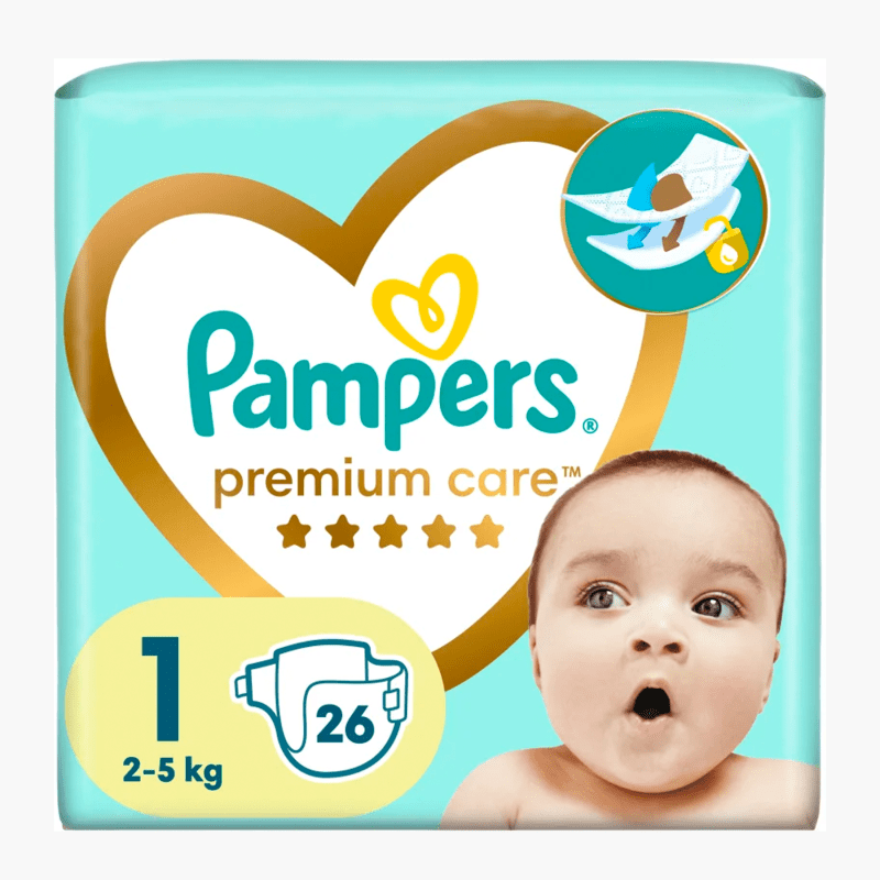 Pampers Premium Protection Luiers Maat 1 26st.