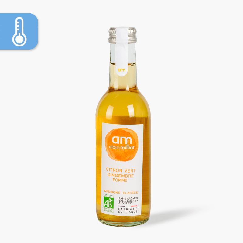 Alain Milliat - Citronnade Bio sans sucres ajoutés Citron Gingembre (1l)