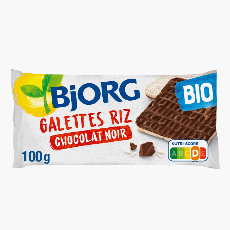 Bjorg - Galette de riz chocolat noir Bio (90g)