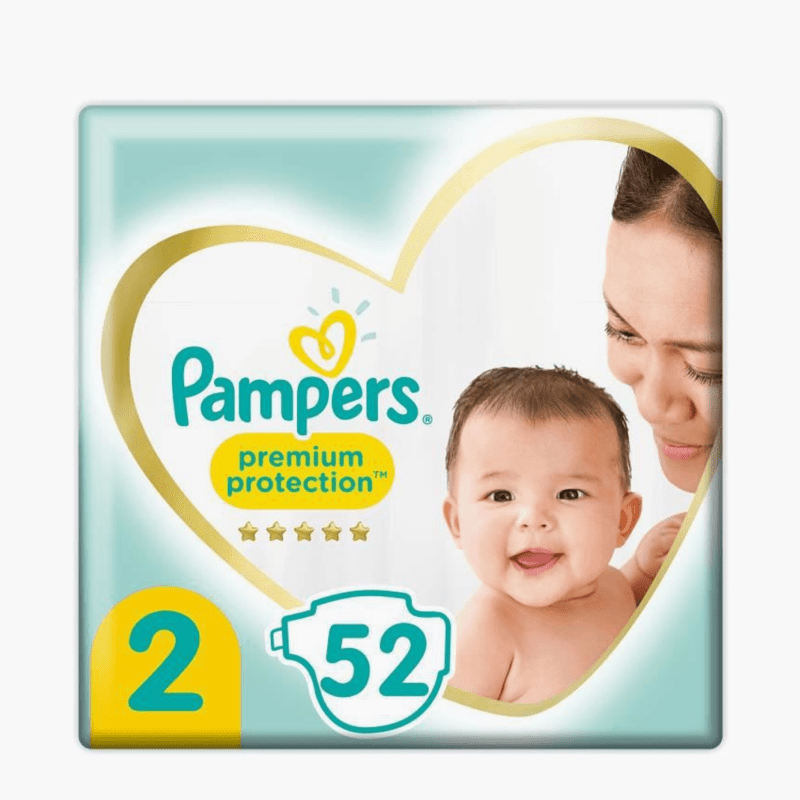 T2 Pampers Premium Protection - Couches Bébé 4-8 kg (x52)