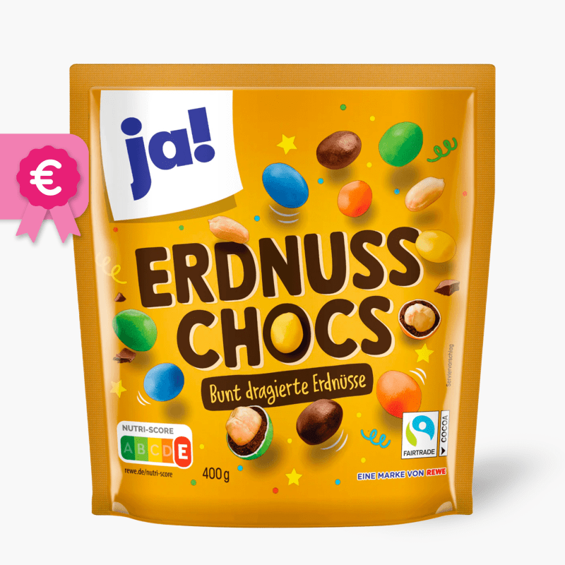 Ja! Erdnuss Chocs Bunt 400g