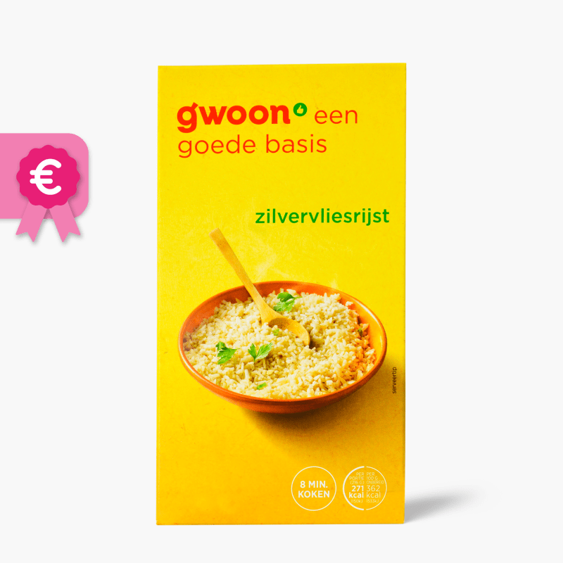 G'woon Zilvervliesrijst 400g