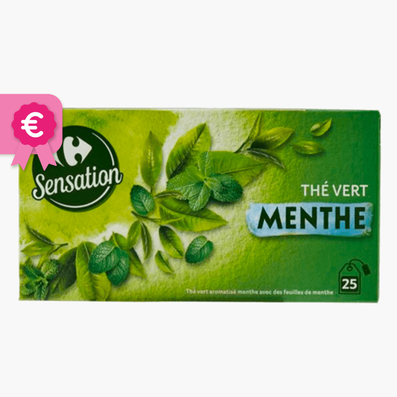 Carrefour - Thé vert menthe (x25)