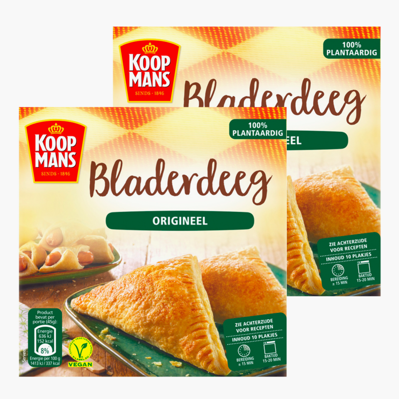 Koopmans Bladerdeeg 10St. 450g 2x