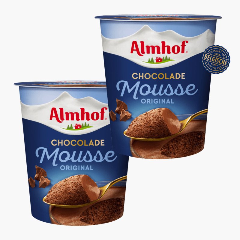 Almhof Chocolade mousse 210g 2x