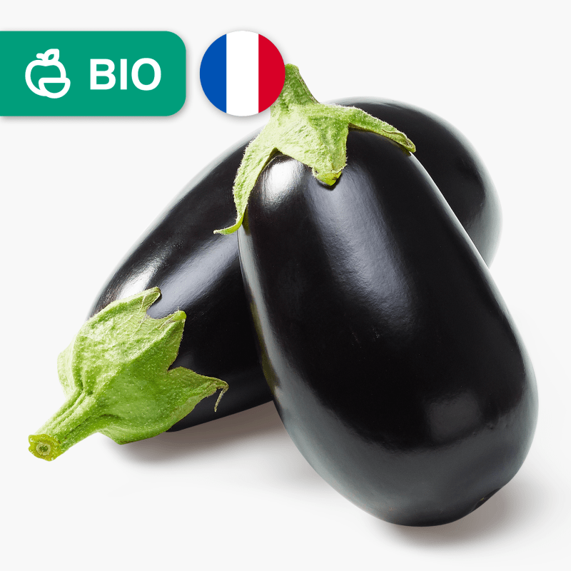 Aubergines bio - 2 pce (France)