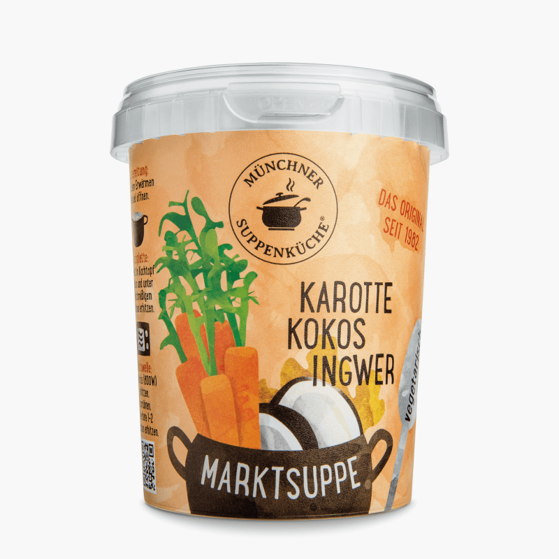 Münchner Suppenküche Marktsuppe Karotte-Kokos-Ingwer 420ml